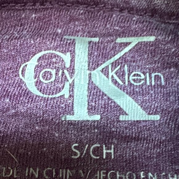 Calvin Klein Cozy Purple Cowl Neck Tunic Top Small Athleisure - Picture 4 of 6